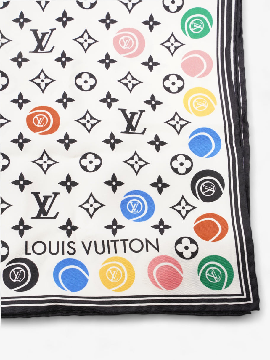 Louis Vuitton LV Match Scarf Monogram Multicolour / White / Black Silk Image 2