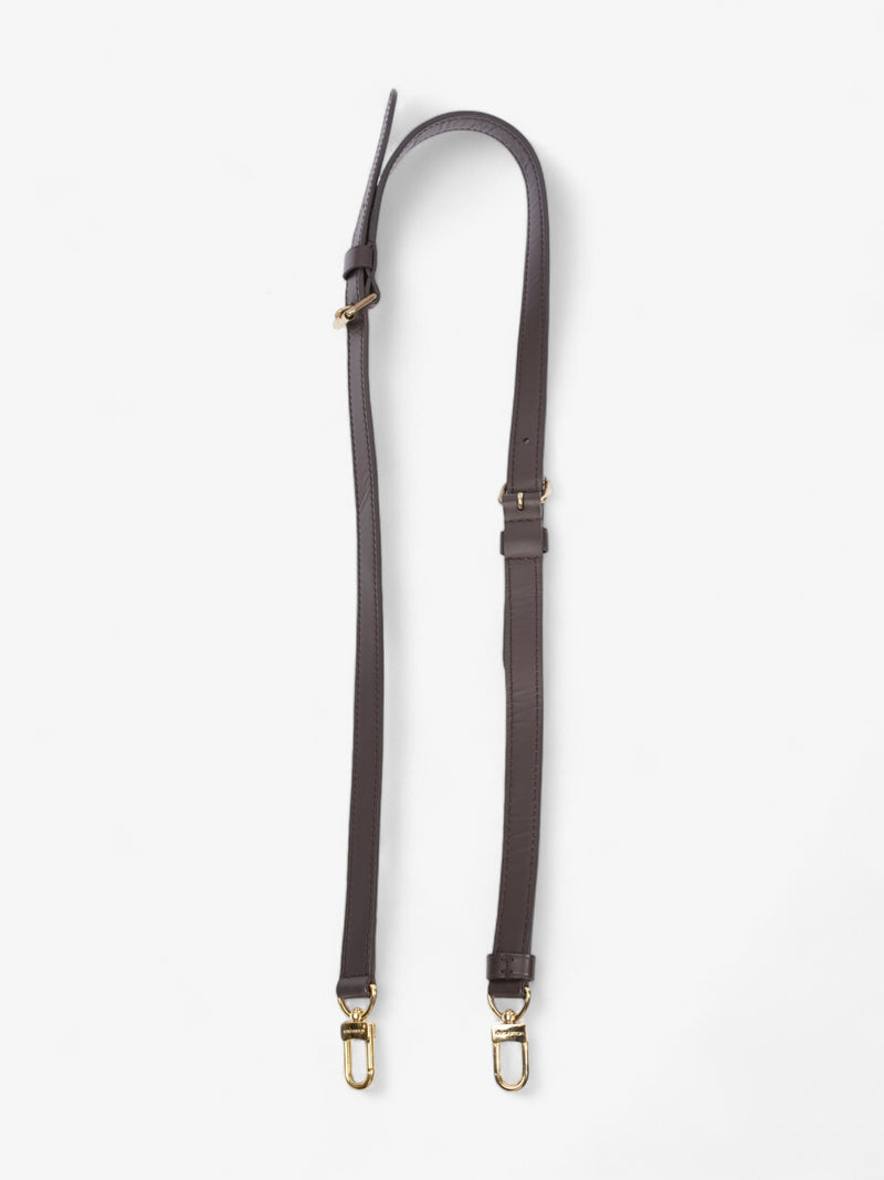  Louis Vuitton Bandoulière Bag Strap Brown / Gold Leather