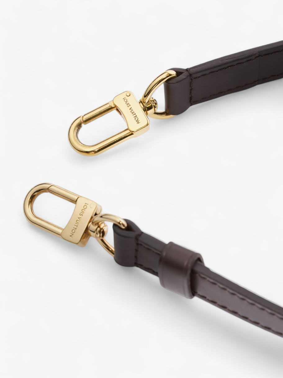 Louis Vuitton Bandoulière Bag Strap Brown / Gold Leather Image 3