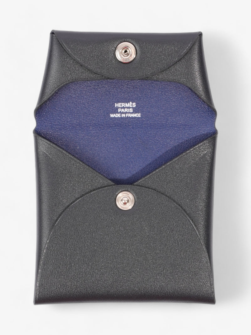  Bastia change purse Bleu Abysse / Bleu Saphir Calfskin Leather
