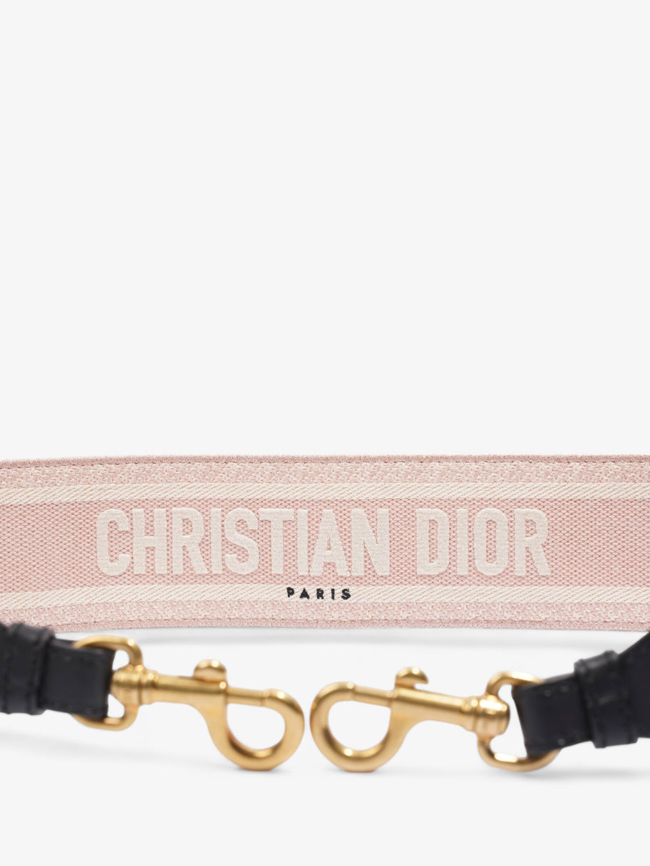 Embroidered Strap Beige / Pink Canvas Image 5