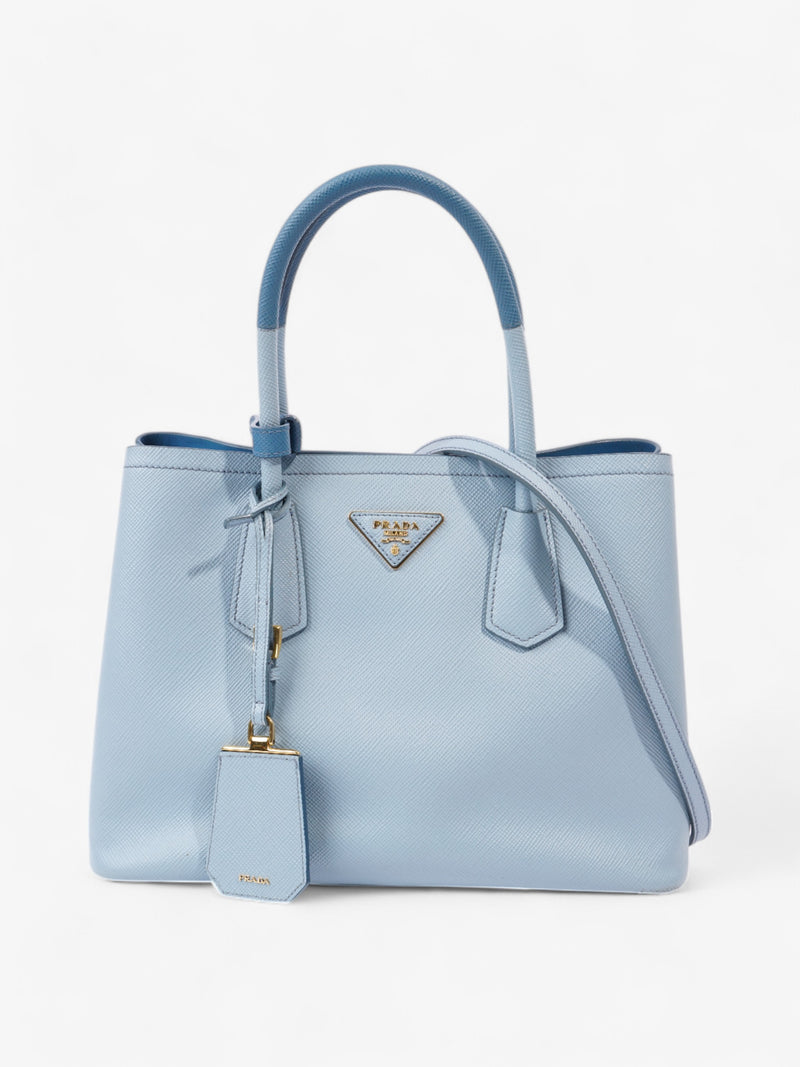  Prada Double Bag Astral Blue Saffiano Leather Small