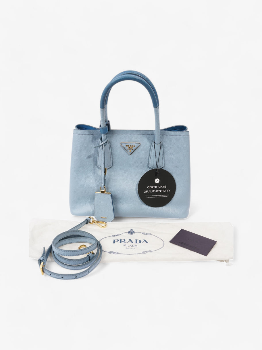 Prada Double Bag Astral Blue Saffiano Leather Small Image 10