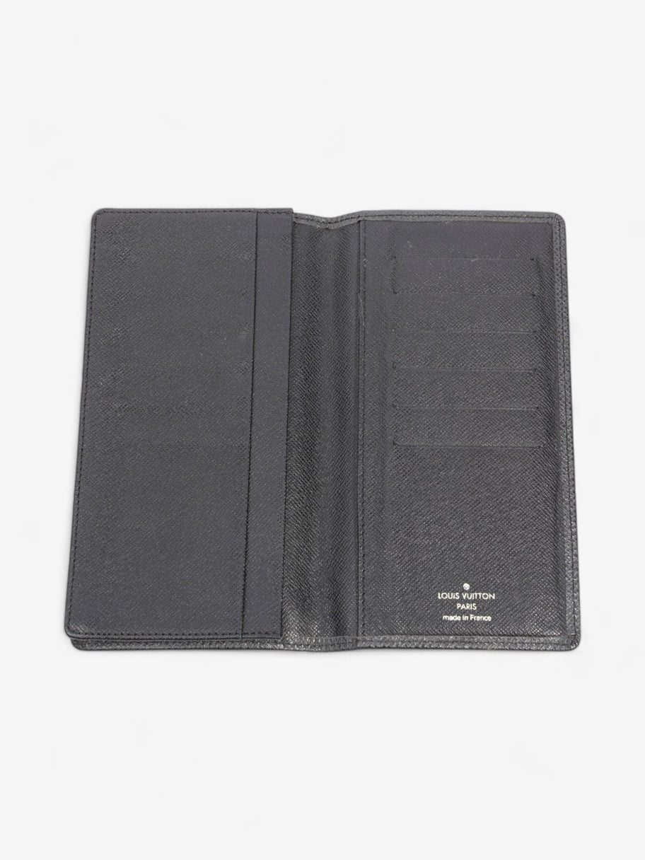 Louis Vuitton Porte Cartes Wallet Black Taiga Leather Image 4