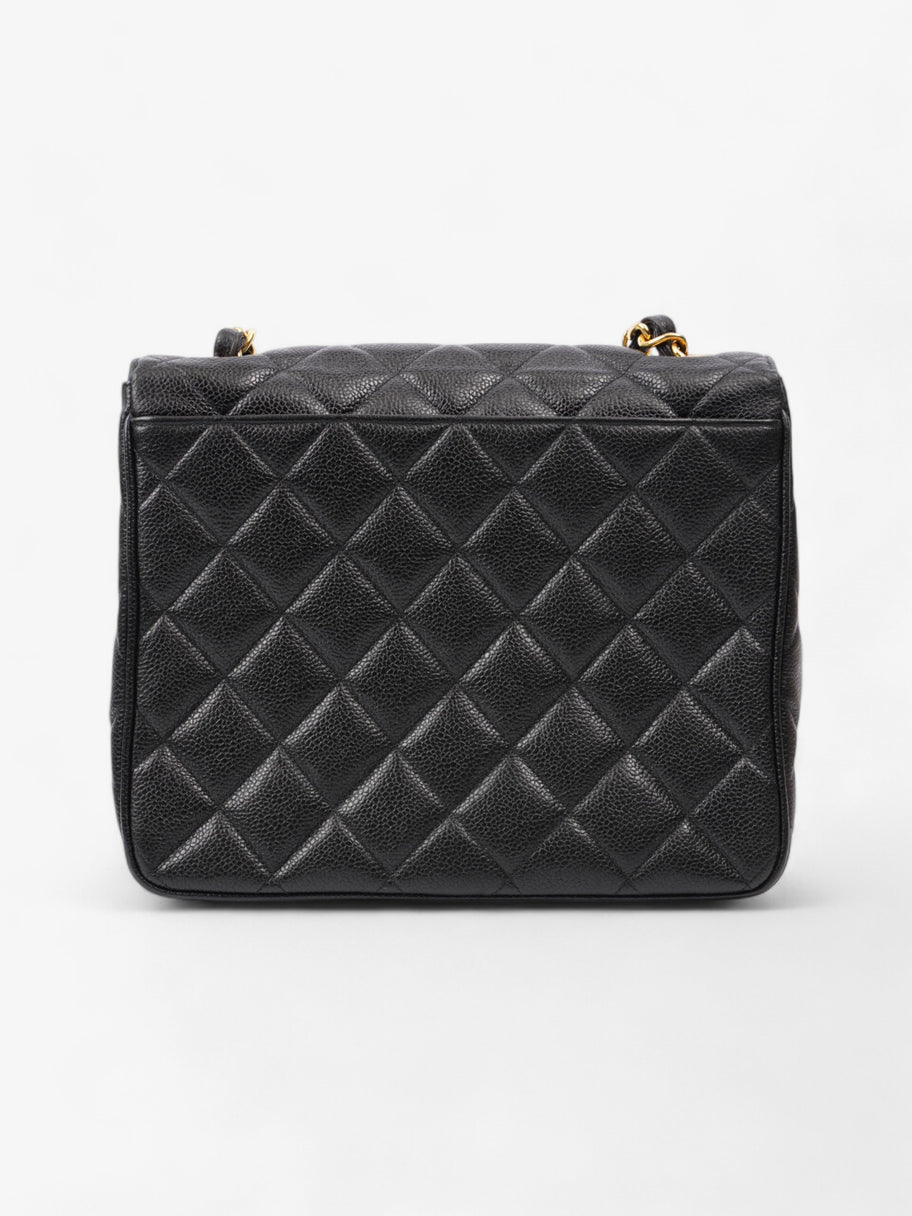 Chanel Square CC Flap Black Caviar Leather Large Image 4