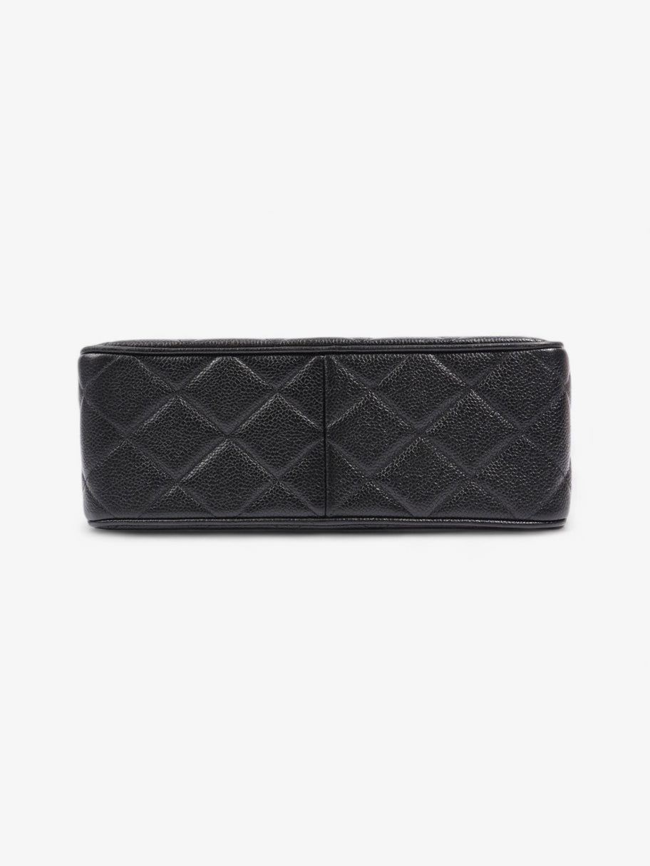 Chanel Square CC Flap Black Caviar Leather Large Image 6