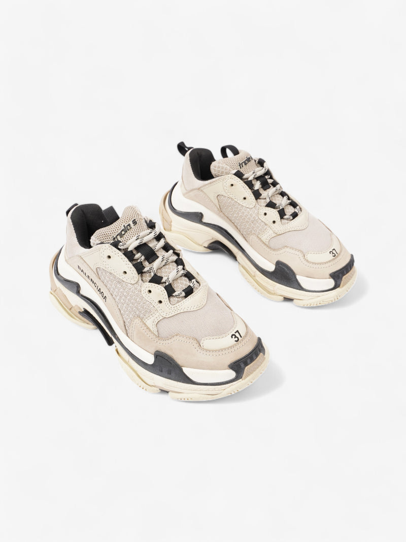  Balenciaga Triple S Beige / Black Mesh EU 37 UK 4