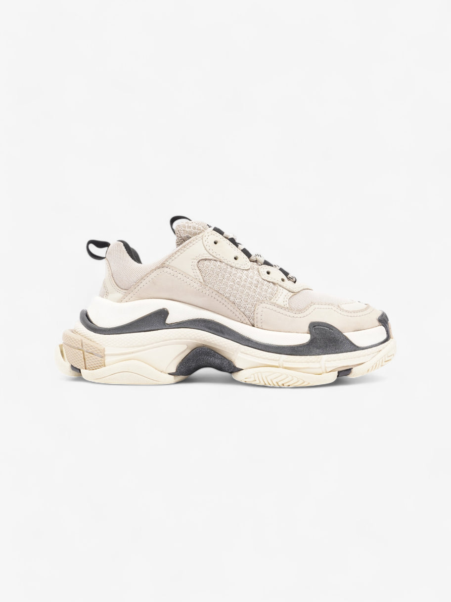 Balenciaga Triple S Beige Black Mesh EU 37 UK 4 Luxe Collective