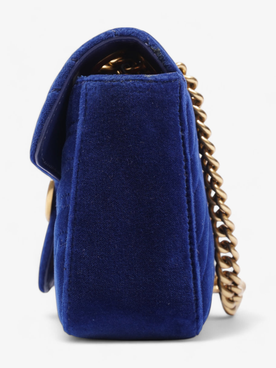 Gucci GG Marmont Blue Velvet Mini Image 3