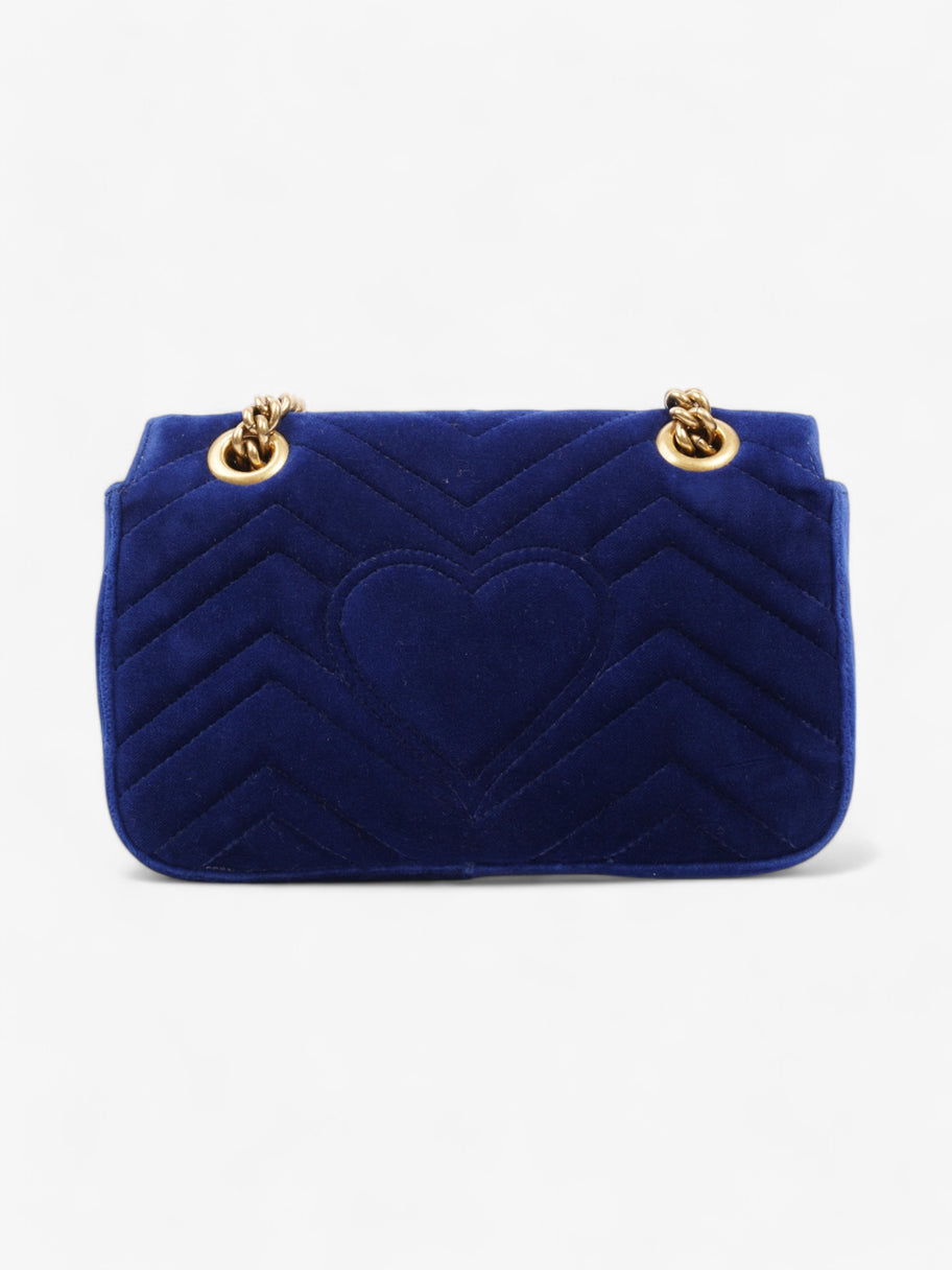 Gucci GG Marmont Blue Velvet Mini Image 4