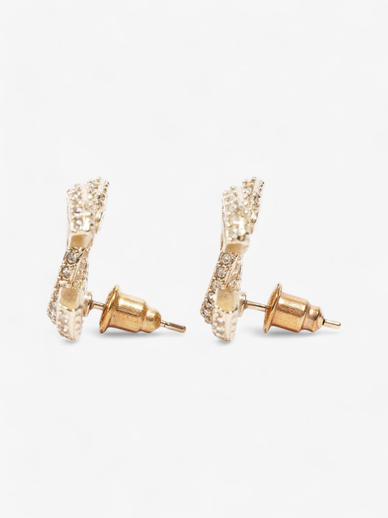  Chanel CC Earrings Gold Base Metal