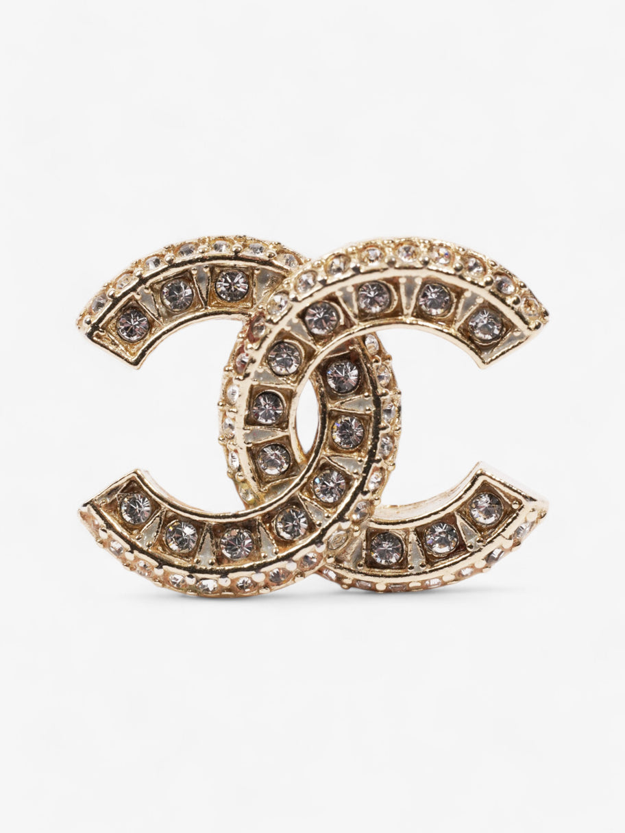 Chanel CC Earrings Gold Base Metal Image 5