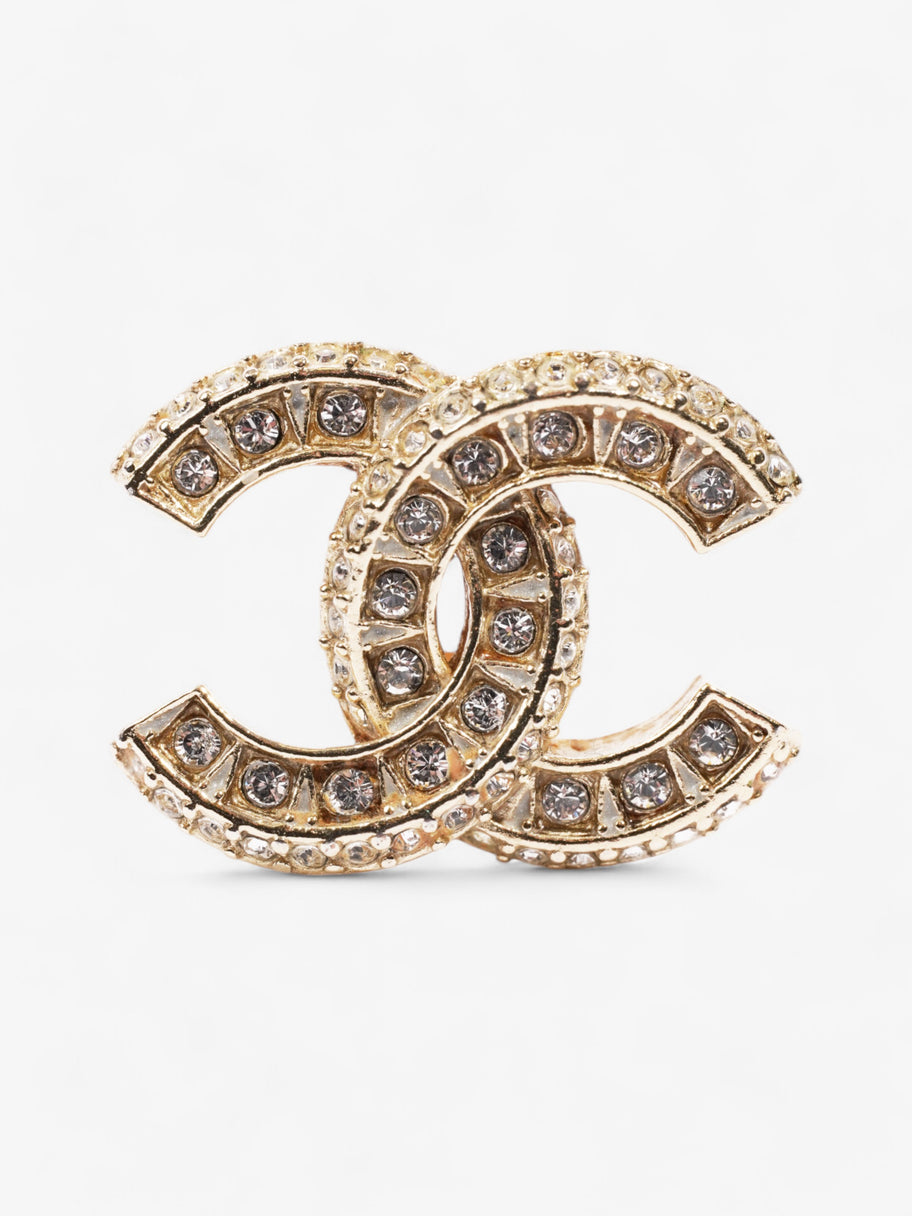 Chanel CC Earrings Gold Base Metal Image 6