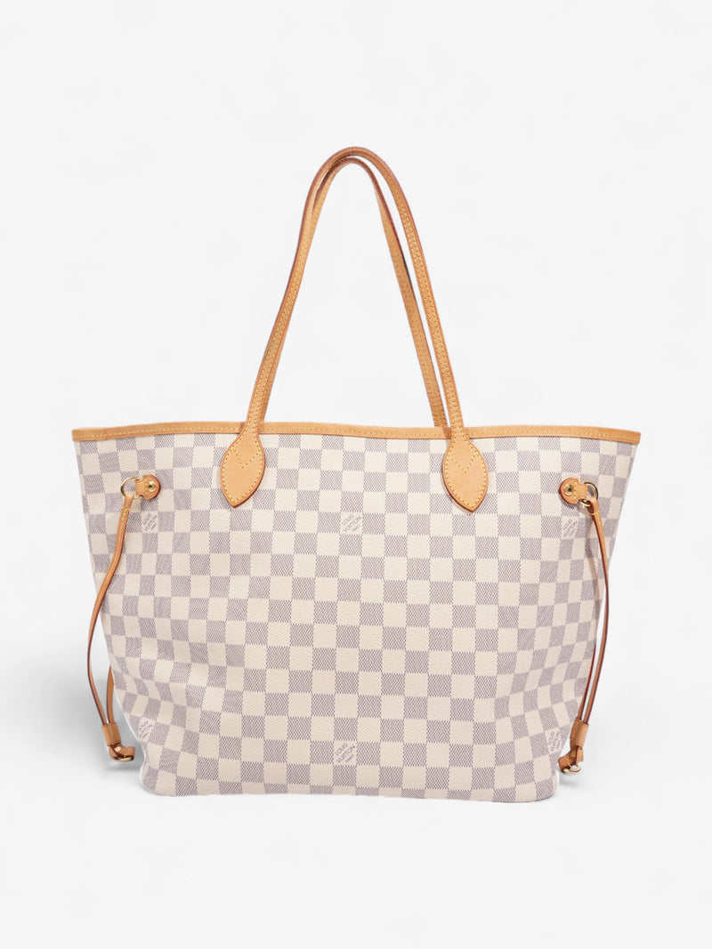  Louis Vuitton Neverfull MM Damier Azur Coated Canvas