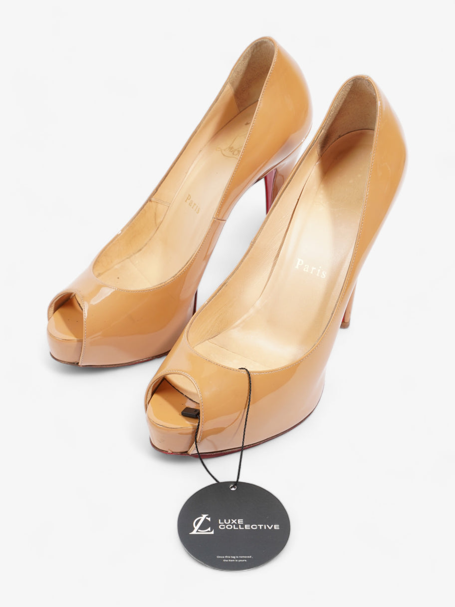 New Very Prive Heels 120 Caramel Patent Leather EU 38 UK 5 Image 10