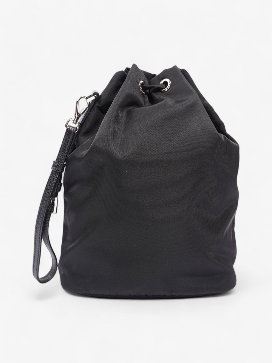 Prada Drawstring Pouch Black Nylon Luxe Collective