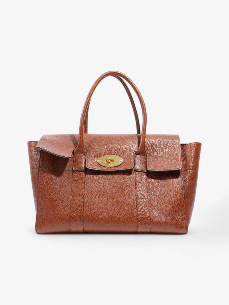  Mulberry Bayswater Brown Grained Leather Large