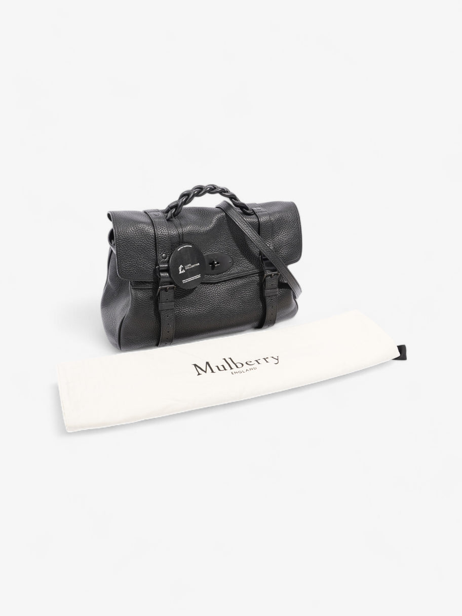 Mulberry Oversized Alexa Black Grained Leather Image 9