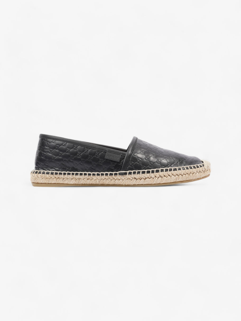 Gucci GG Espadrille Black Leather EU 39.5 UK 6.5 Image 1