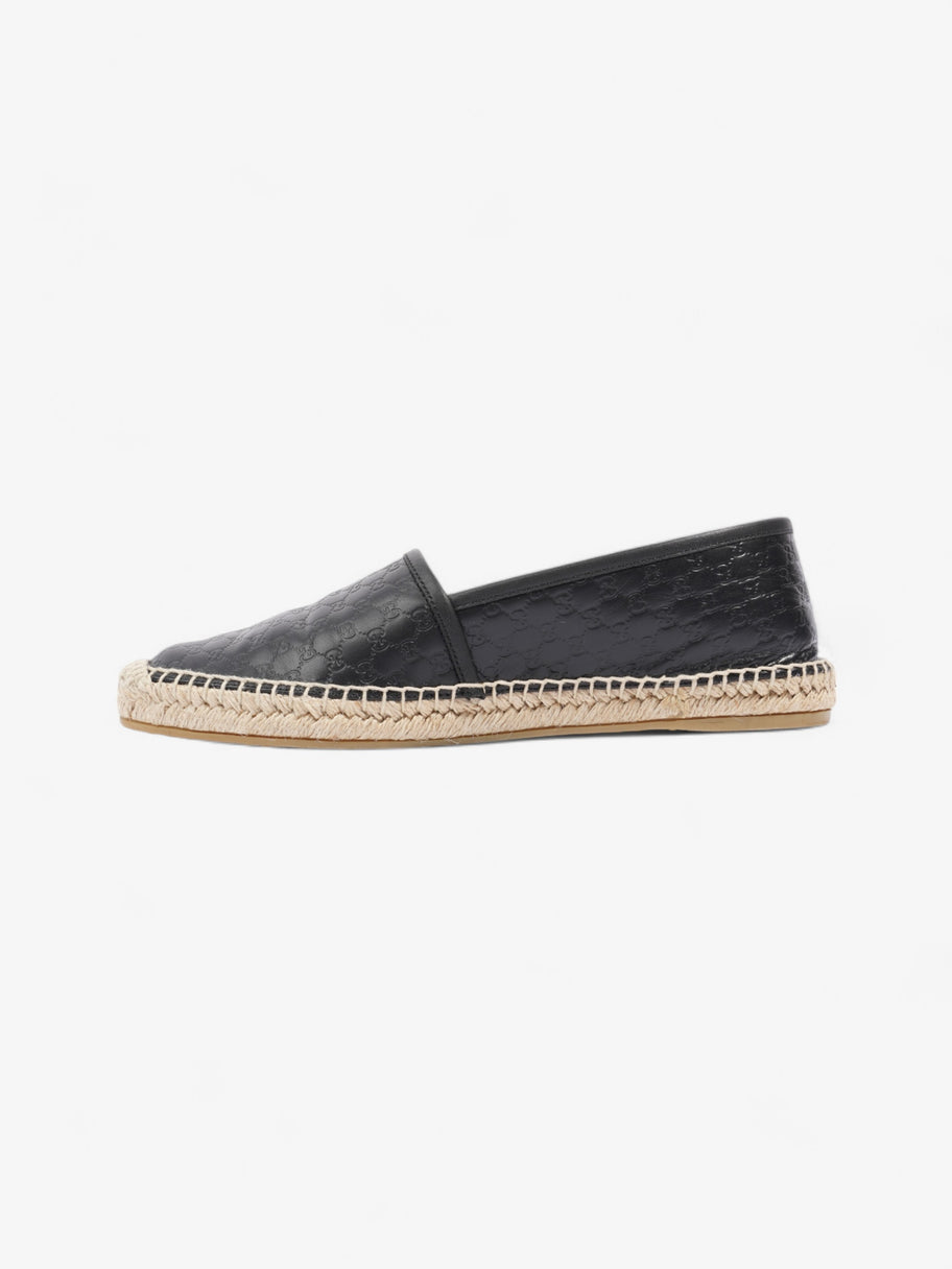 Gucci GG Espadrille Black Leather EU 39.5 UK 6.5 Image 3