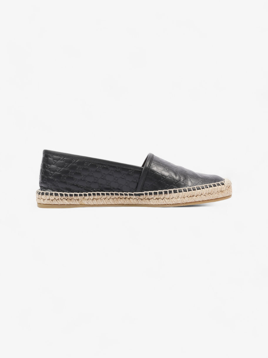 Gucci GG Espadrille Black Leather EU 39.5 UK 6.5 Image 4