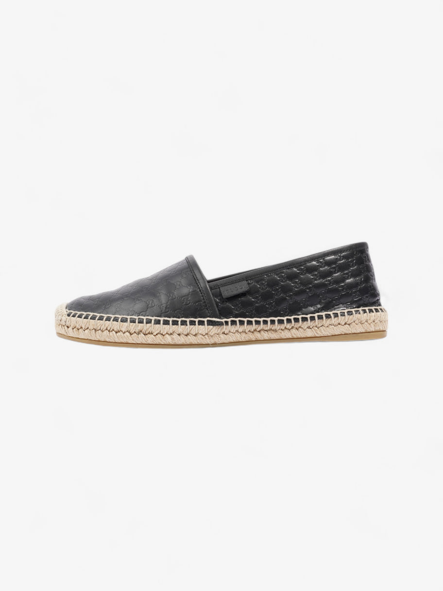 Gucci GG Espadrille Black Leather EU 39.5 UK 6.5 Image 5