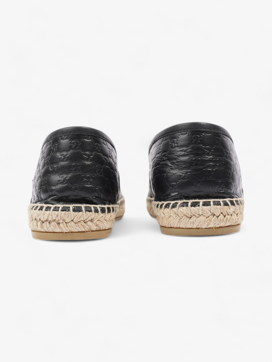 Gucci GG Espadrille Black Leather EU 39.5 UK 6.5 Image 6