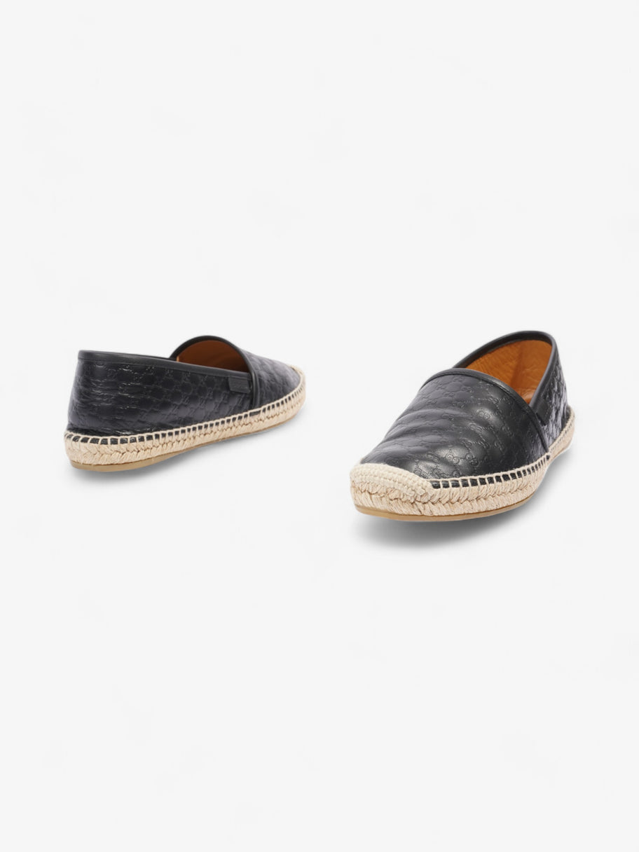 Gucci GG Espadrille Black Leather EU 39.5 UK 6.5 Image 9