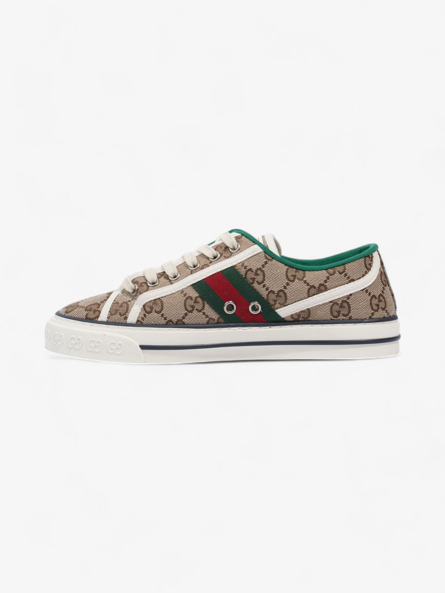 Gucci GG Tennis 1977 Sneakers Beige  / White / Green Canvas EU 38 UK 5 Image 3