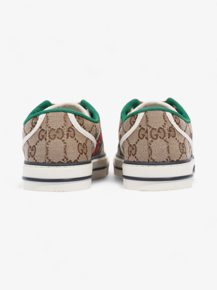 Gucci GG Tennis 1977 Sneakers Beige  / White / Green Canvas EU 38 UK 5 Image 6