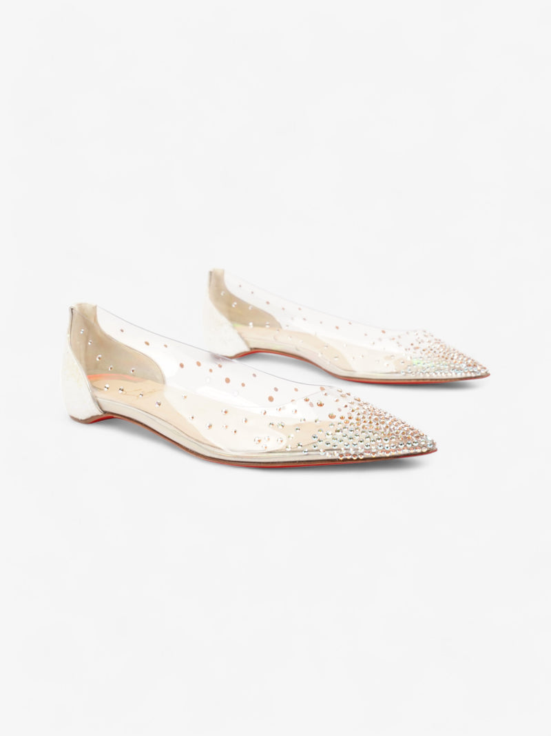  Christian Louboutin Degrastrass White PVC EU 39.5 UK 6.5