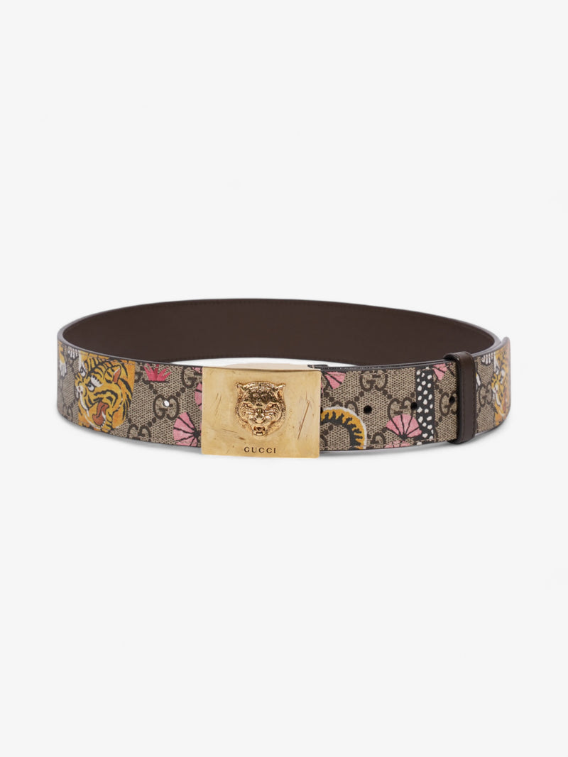  Gucci Buckle Belt Supreme / Bloom Coated Canvas 80cm 32