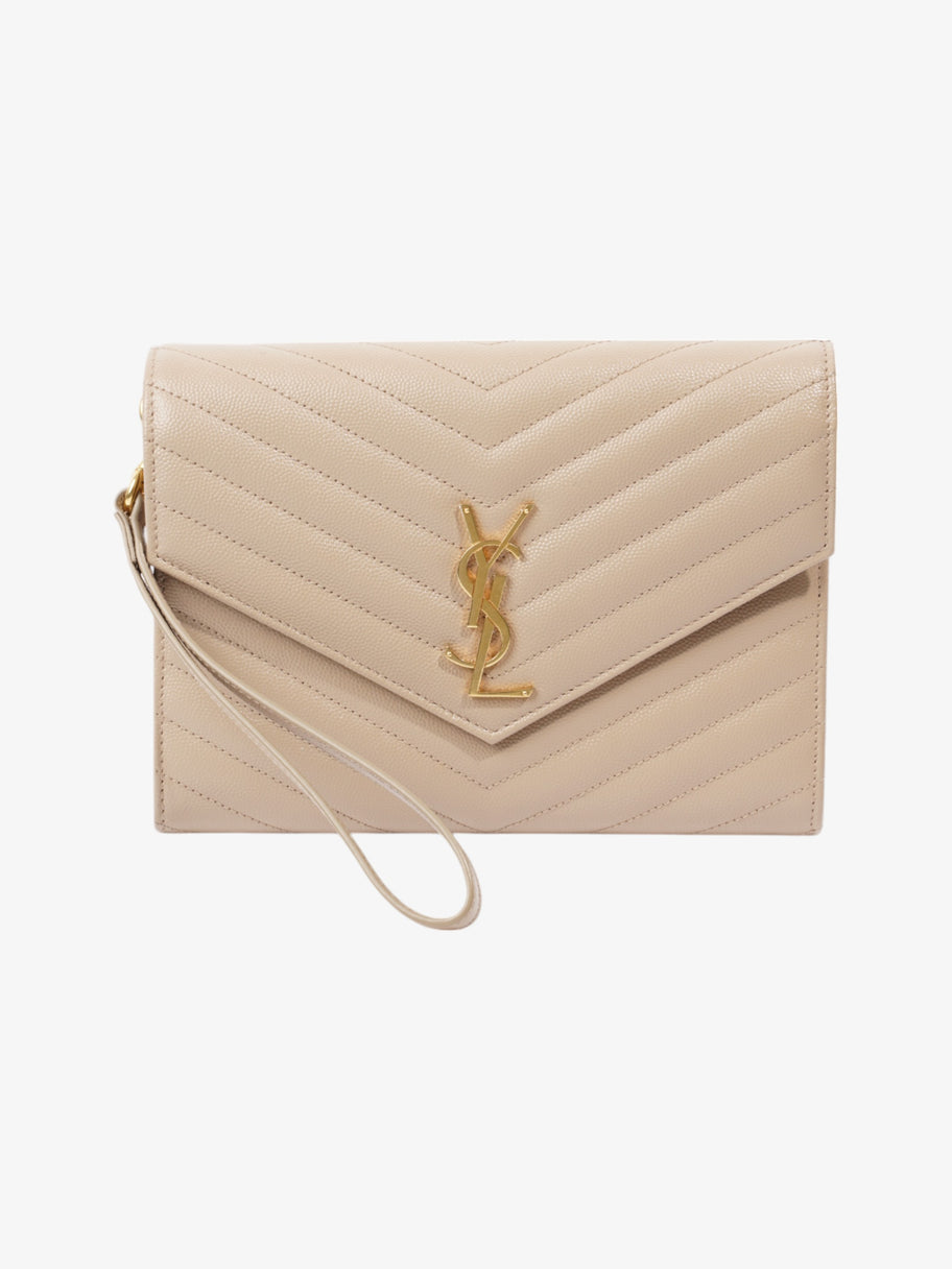 Saint Laurent Cassandre Flap Beige Matelasse Leather Image 1