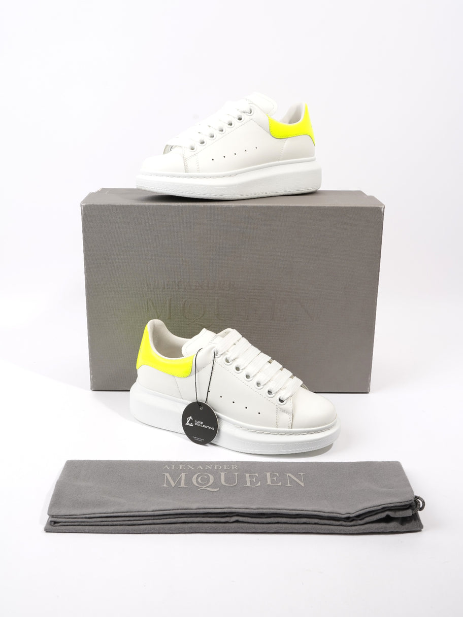 Alexander McQueen Oversized Sneakers White / Yellow Leather EU 36 UK 3 Image 11