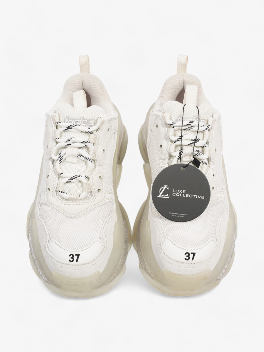 Triple S Clear Sole White / Black Mesh EU 37 UK 4 Image 10