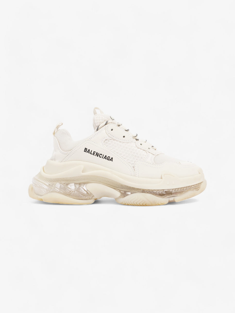 Balenciaga Triple S Clear Sole White / Black Mesh EU 39 UK 6 Image 1