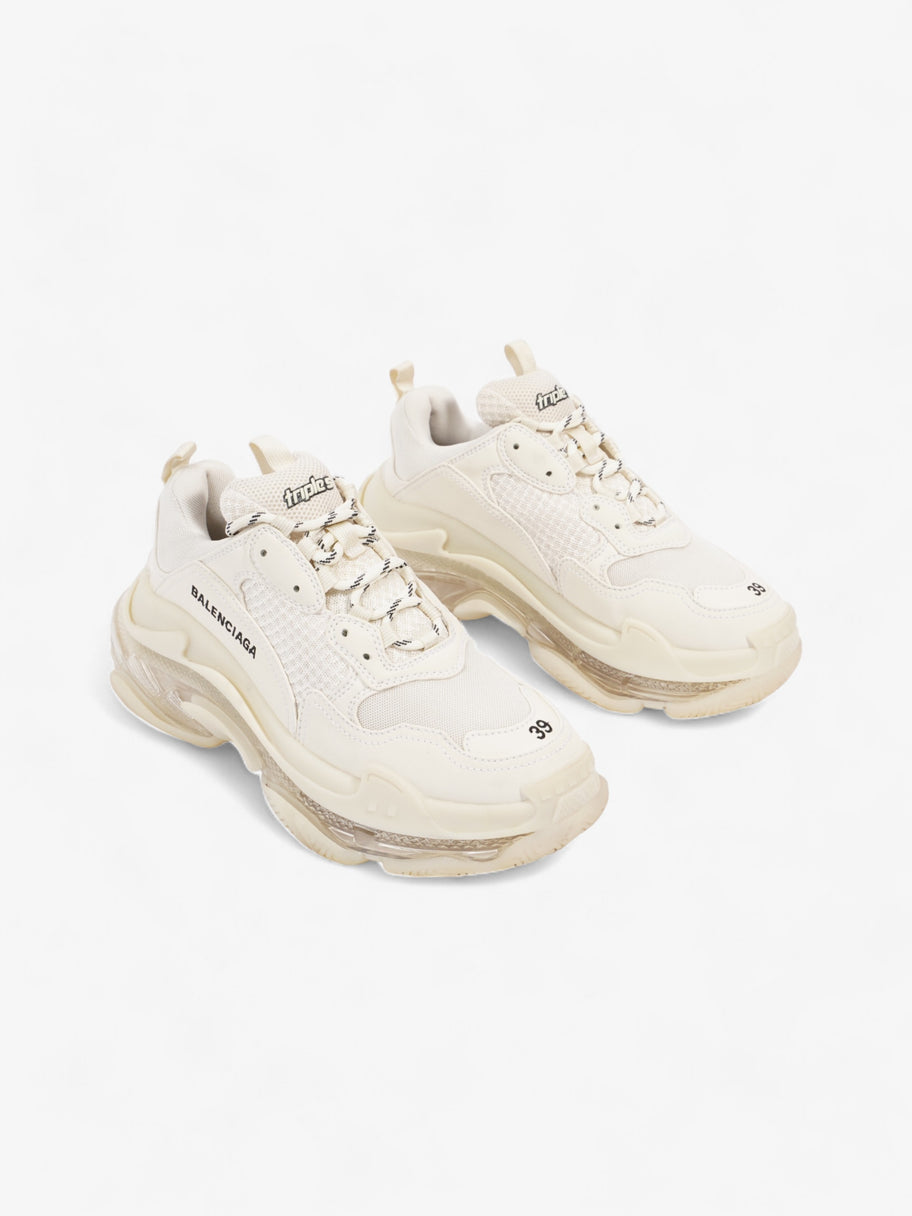 Balenciaga Triple S Clear Sole White / Black Mesh EU 39 UK 6 Image 2