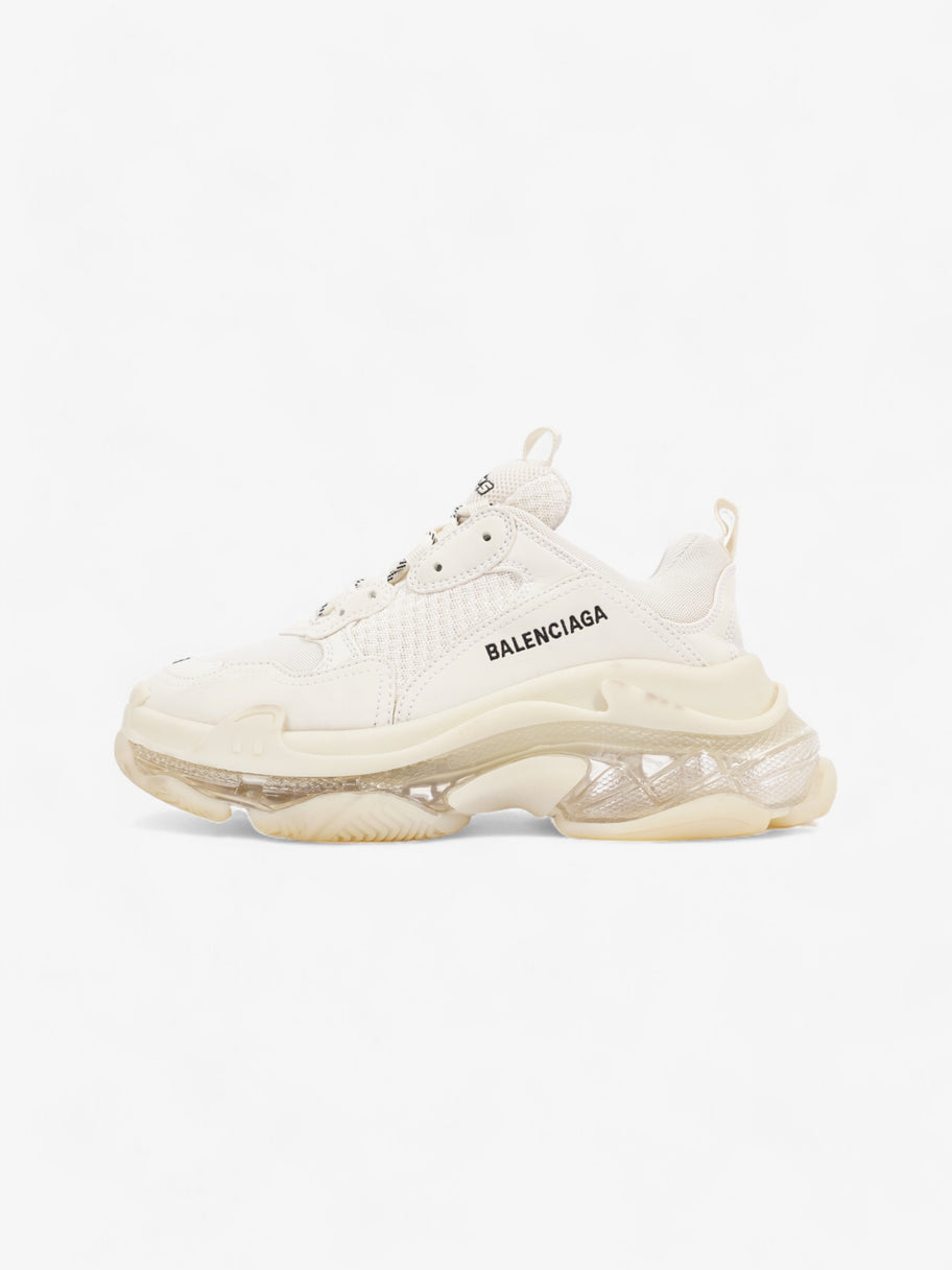 Balenciaga Triple S Clear Sole White / Black Mesh EU 39 UK 6 Image 5