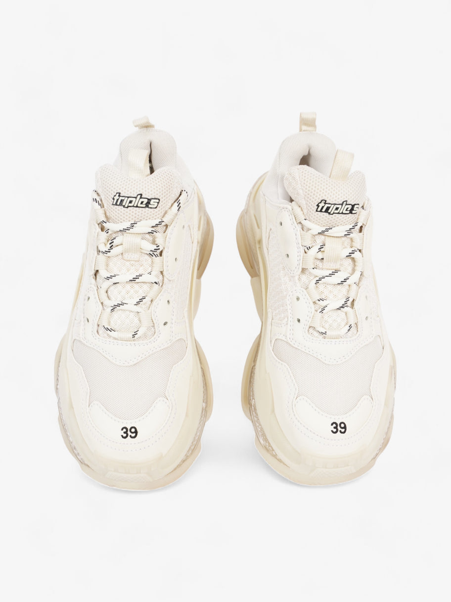 Balenciaga Triple S Clear Sole White / Black Mesh EU 39 UK 6 Image 9