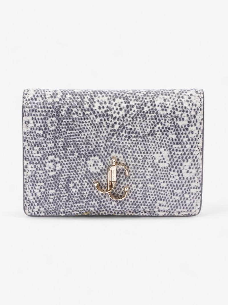  Jimmy Choo Compact Wallet Grey Leather