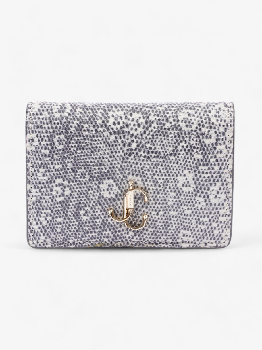 Jimmy Choo Compact Wallet Grey Leather Image 1