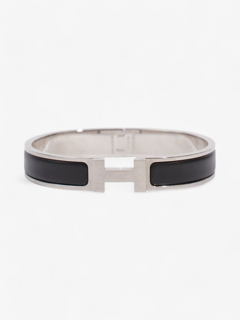  Hermes Clic H Bracelet Black / Palladium Palladium GM