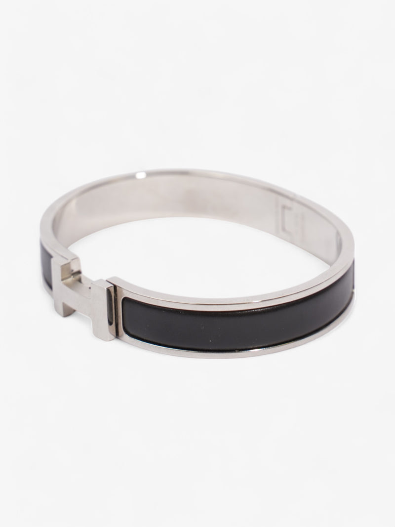  Hermes Clic H Bracelet Black / Palladium Palladium GM