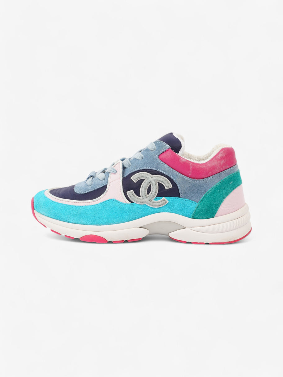 Chanel CC Logo Sneakers Multicolour Suede EU 39 UK 6 Image 5