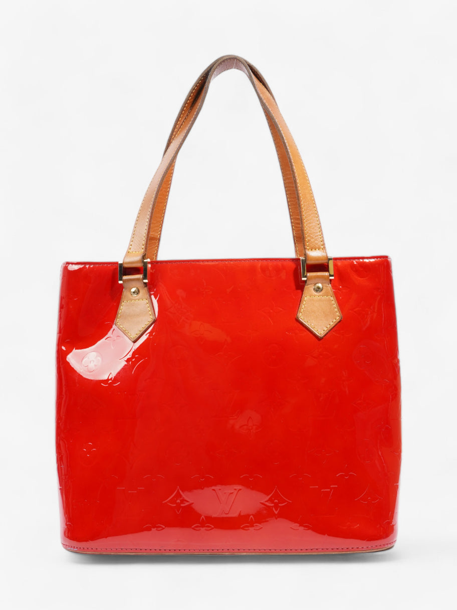 Louis Vuitton Houston Monogram Vernis / Red Vernis Leather Image 4