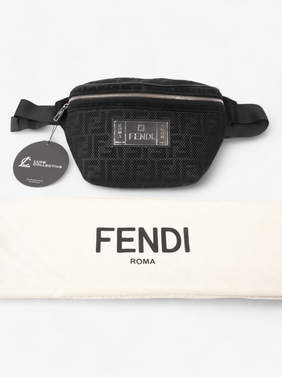 Fendi Roma Belt Bag Black Mesh Image 8