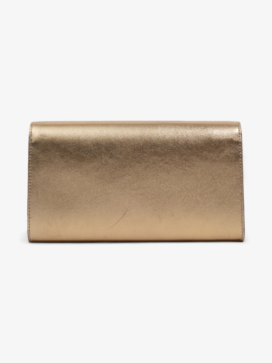 Louis Vuitton Louise Clutch Gold Leather Image 4