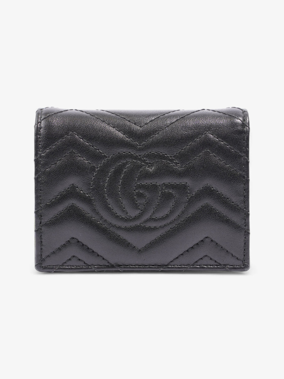 Gucci GG Marmont Wallet Black / Gold Matelasse Leather Image 3