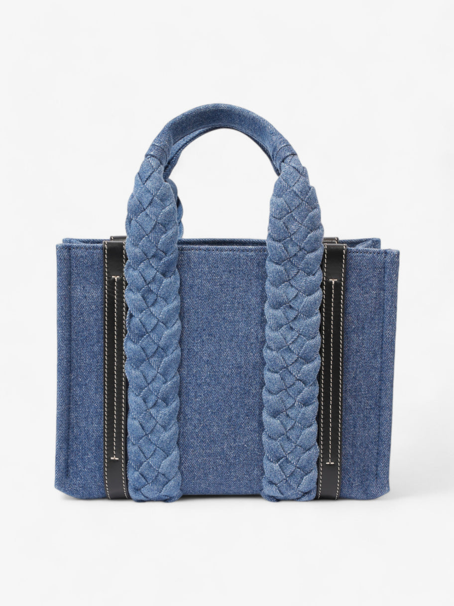 Chloe Woody Tote Denim / Black Denim Small Image 4