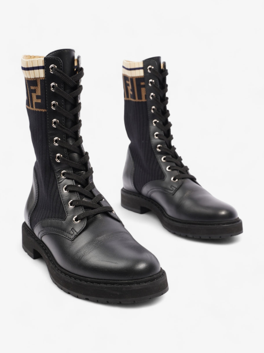 Rockoko Boots Black / Beige Leather EU 37.5 UK 4.5 Image 2